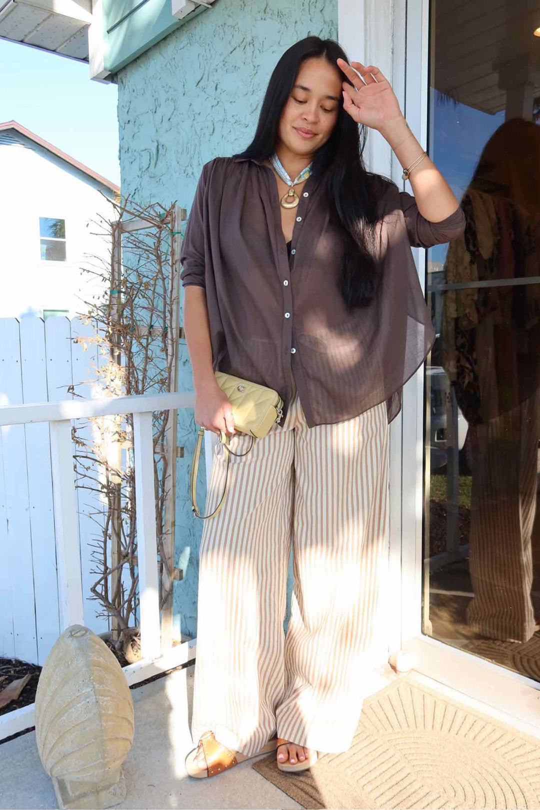 Devotion Twins Size Small Brown Top