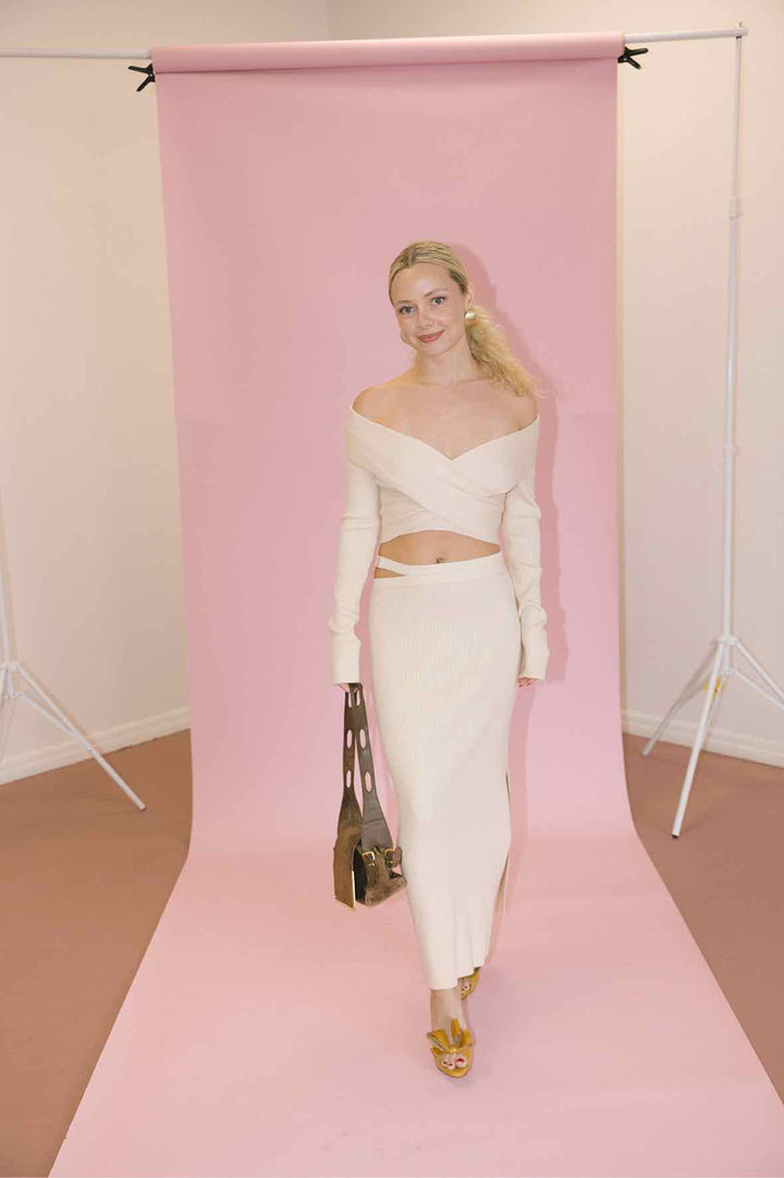 Simkhai Size Small Blush Pink Skirt