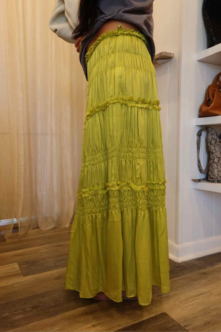 Ulla Johnson Size 2 Lime Green Skirt