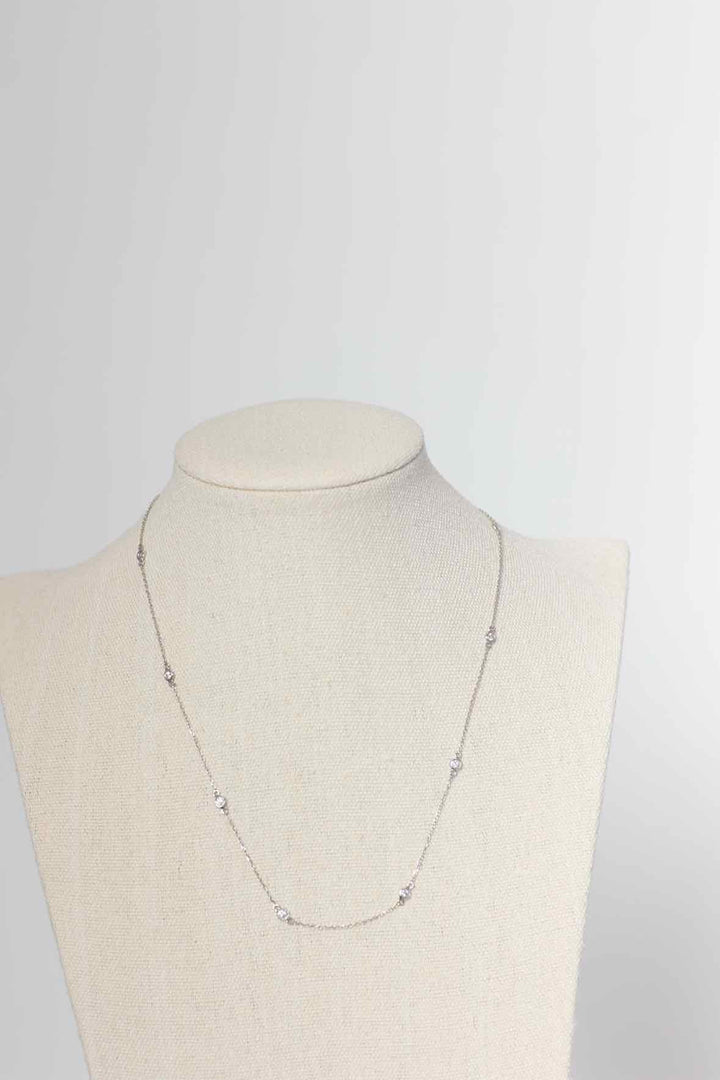 White Gold and Diamond Necklace