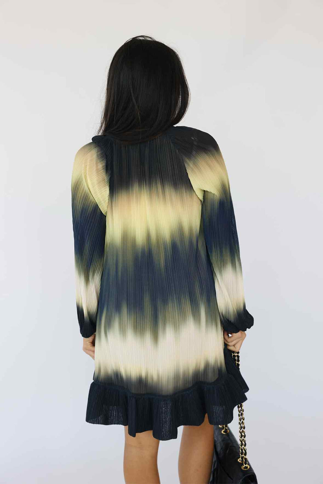 Simkhai Size 6 Pleated L/s Mini Dress