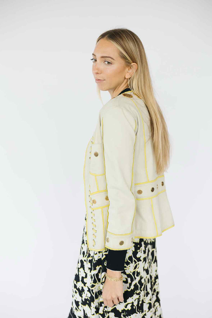 Roberto Cavalli Size 42 Tan Jacket