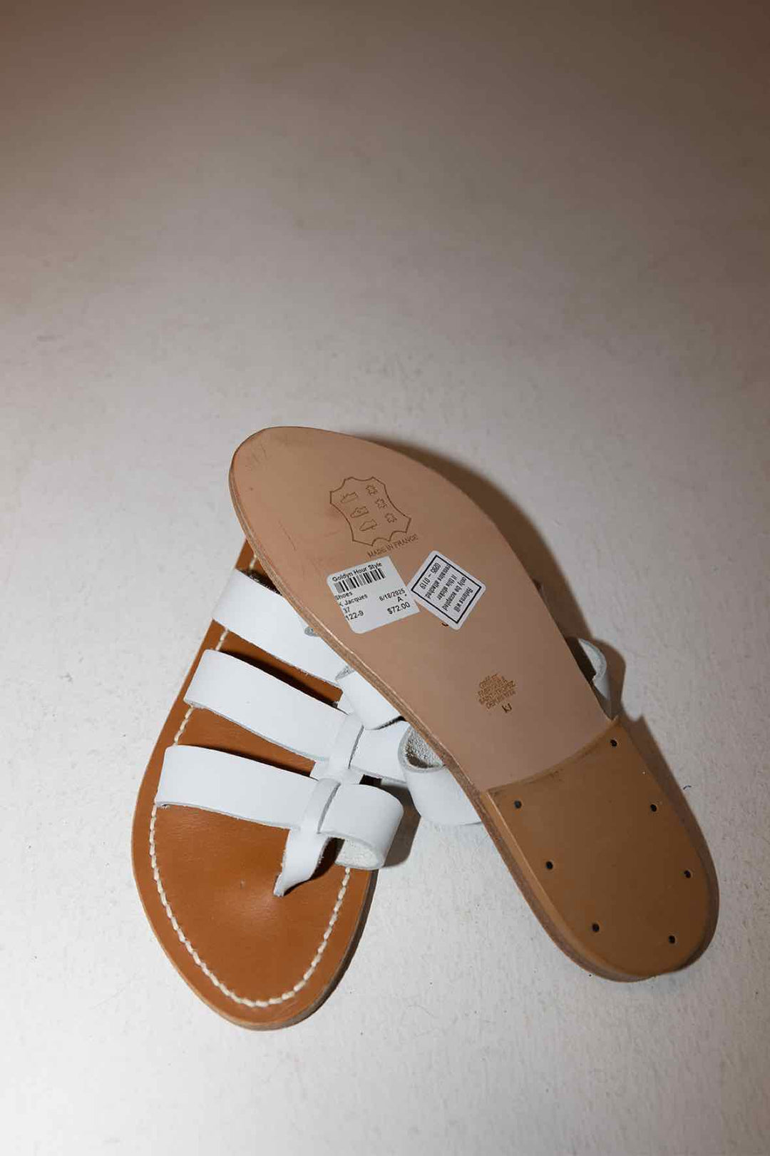 K Jacques Size 37 White Shoes
