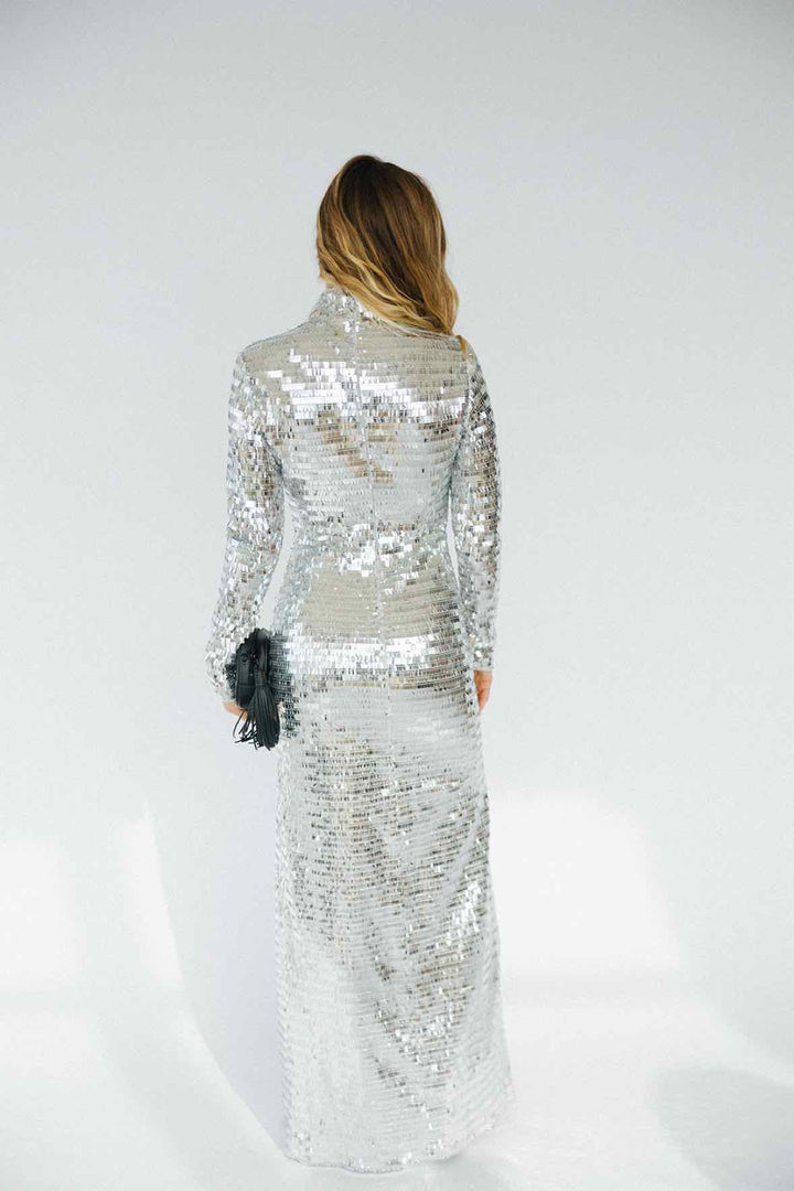 Simon Miller Size 0 L/S Maxi Sequin Dress