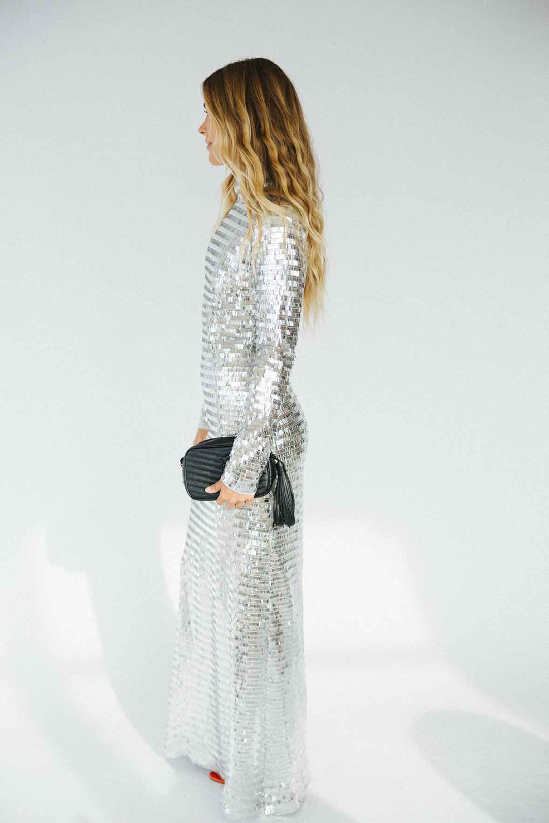 Simon Miller Size 0 L/S Maxi Sequin Dress