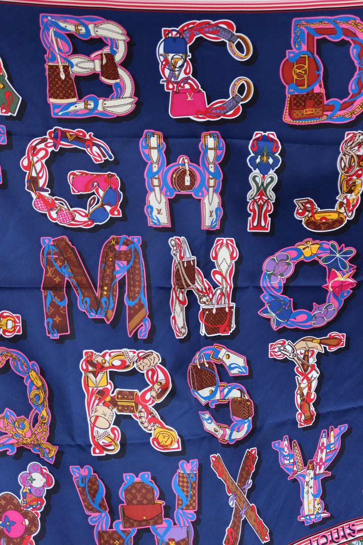 Louis Vuitton Navy Scarf