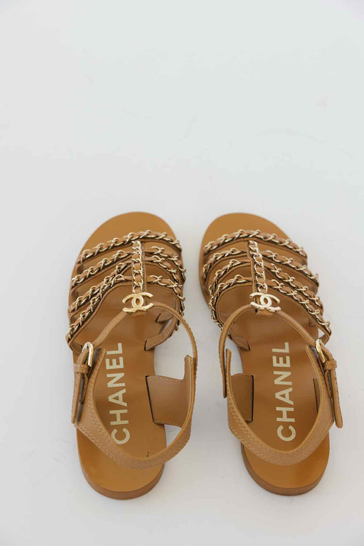 Chanel Shoe Size 38 Sandals