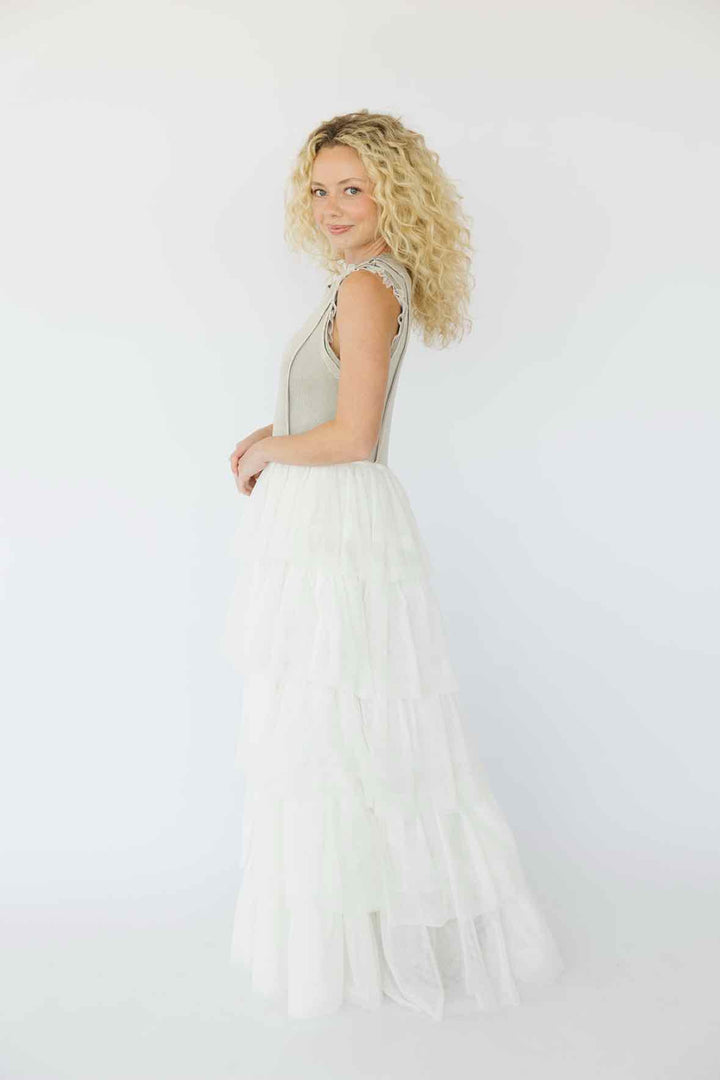 Free People Size XS Tulle Maxi Dress