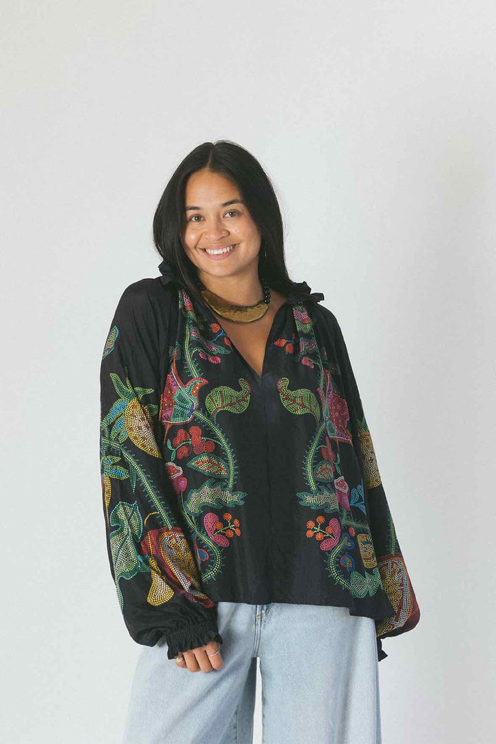 La Double J. Size XXL Black Blouse
