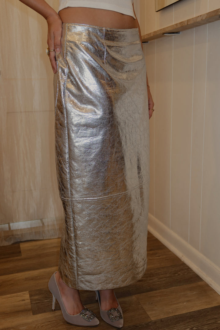 Hunter Bell Size 8 Silver Skirt