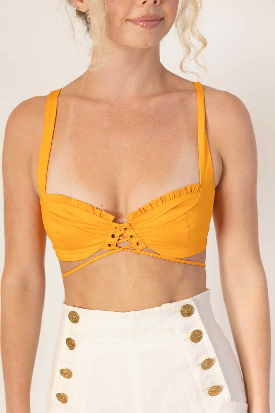 For Love and Lemons Size XS Orange Top