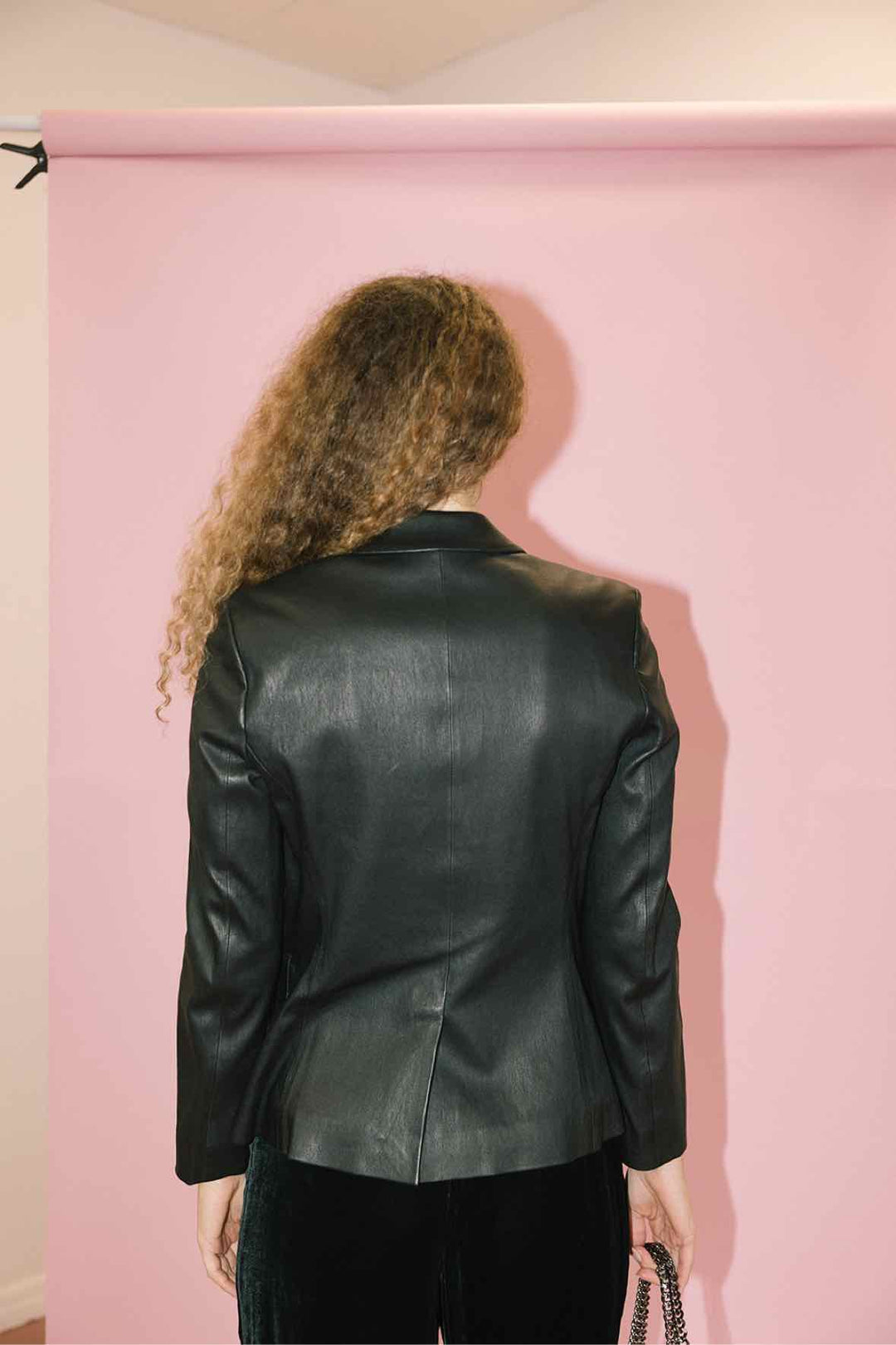 Theory Size 10 Black Leather Jacket