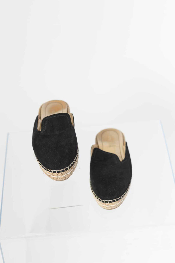 Prada Shoe Size 38 Espadrille Slides
