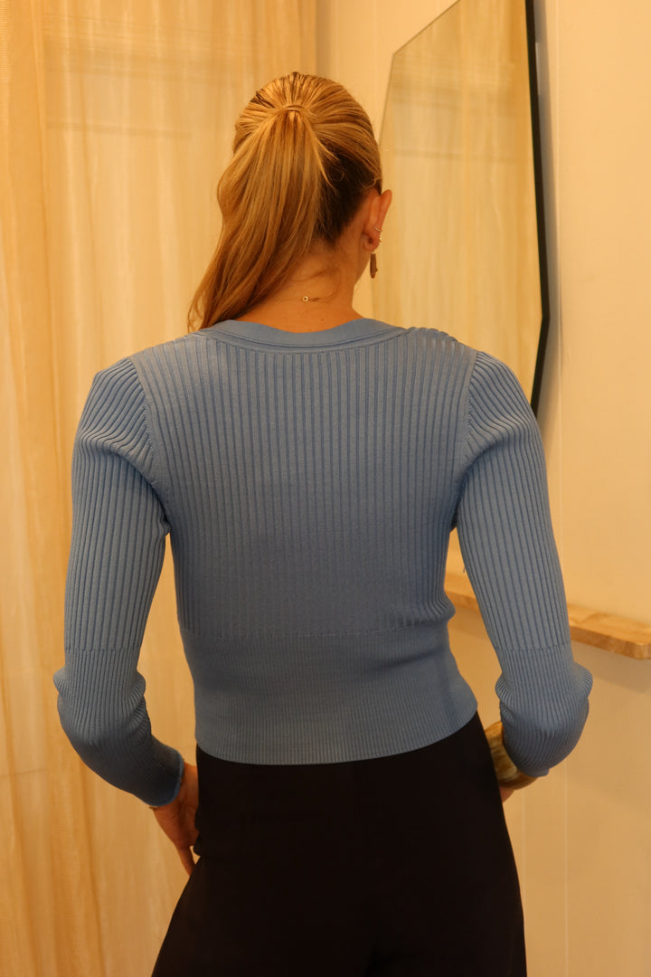 Simkhai Size M Ribbed Cardigan/ Top