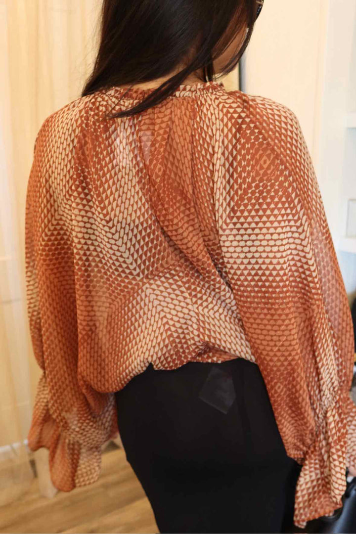 Ramy Brook Size Small Rust Top
