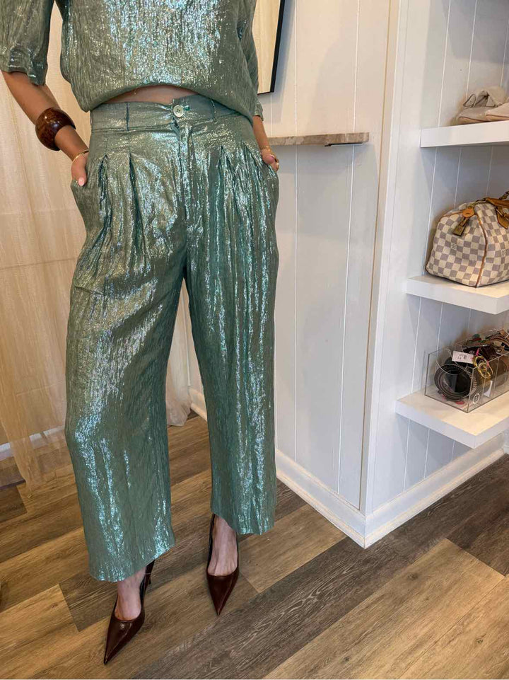 Indress Size S Silk + Lurex Pants