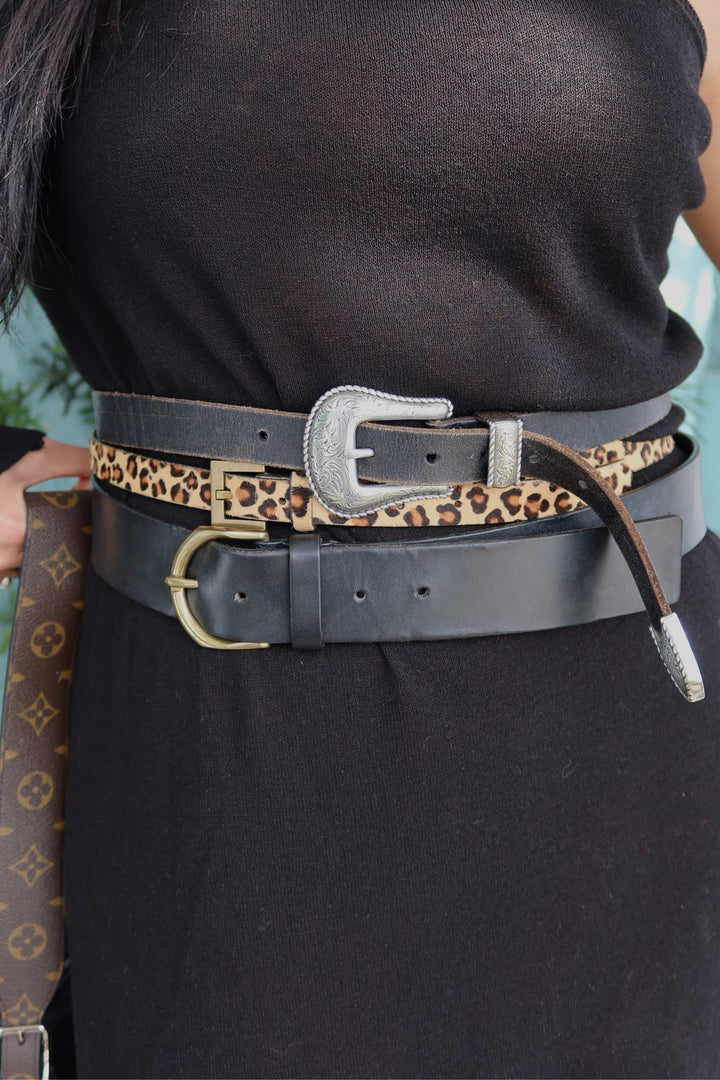J.Crew Size Small Leopard Belt