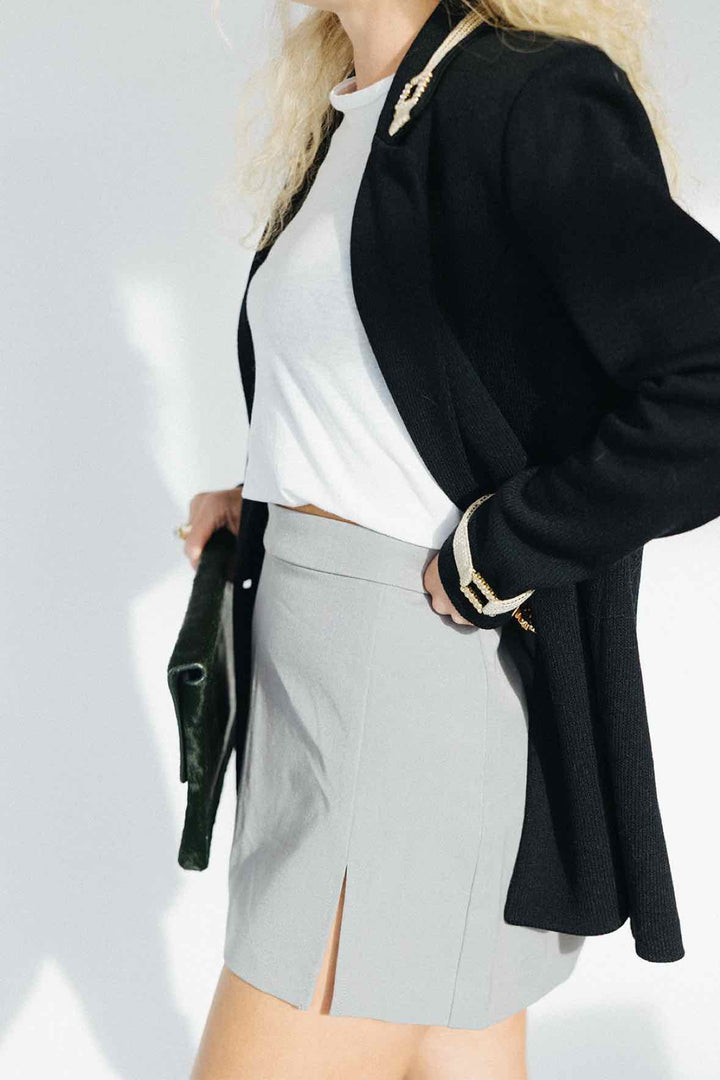 Steve Madden Size 2 Grey Skirt