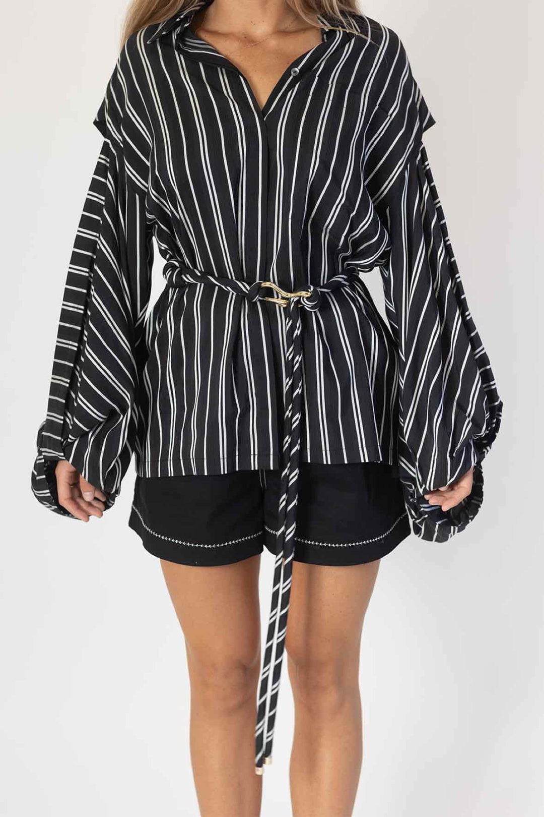 Acler Size 2 Black Top