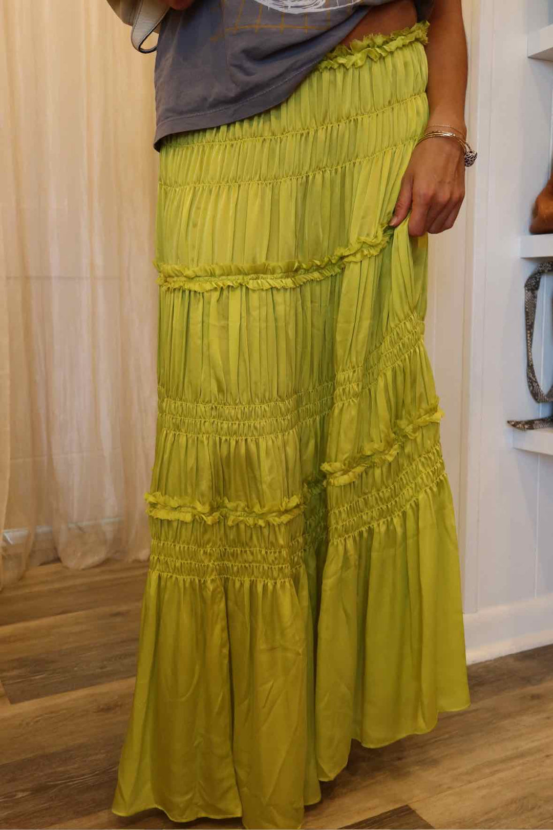 Ulla Johnson Size 2 Lime Green Skirt