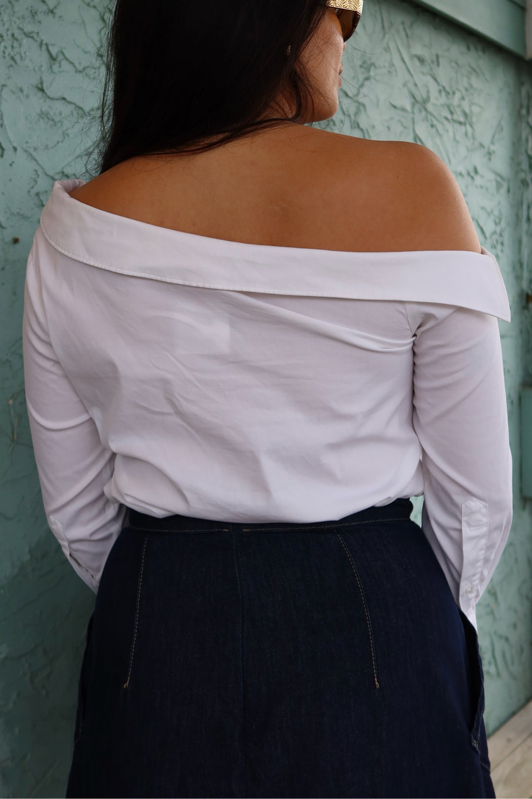 Suistudio Size 36 Off Shoulder Crisp Top