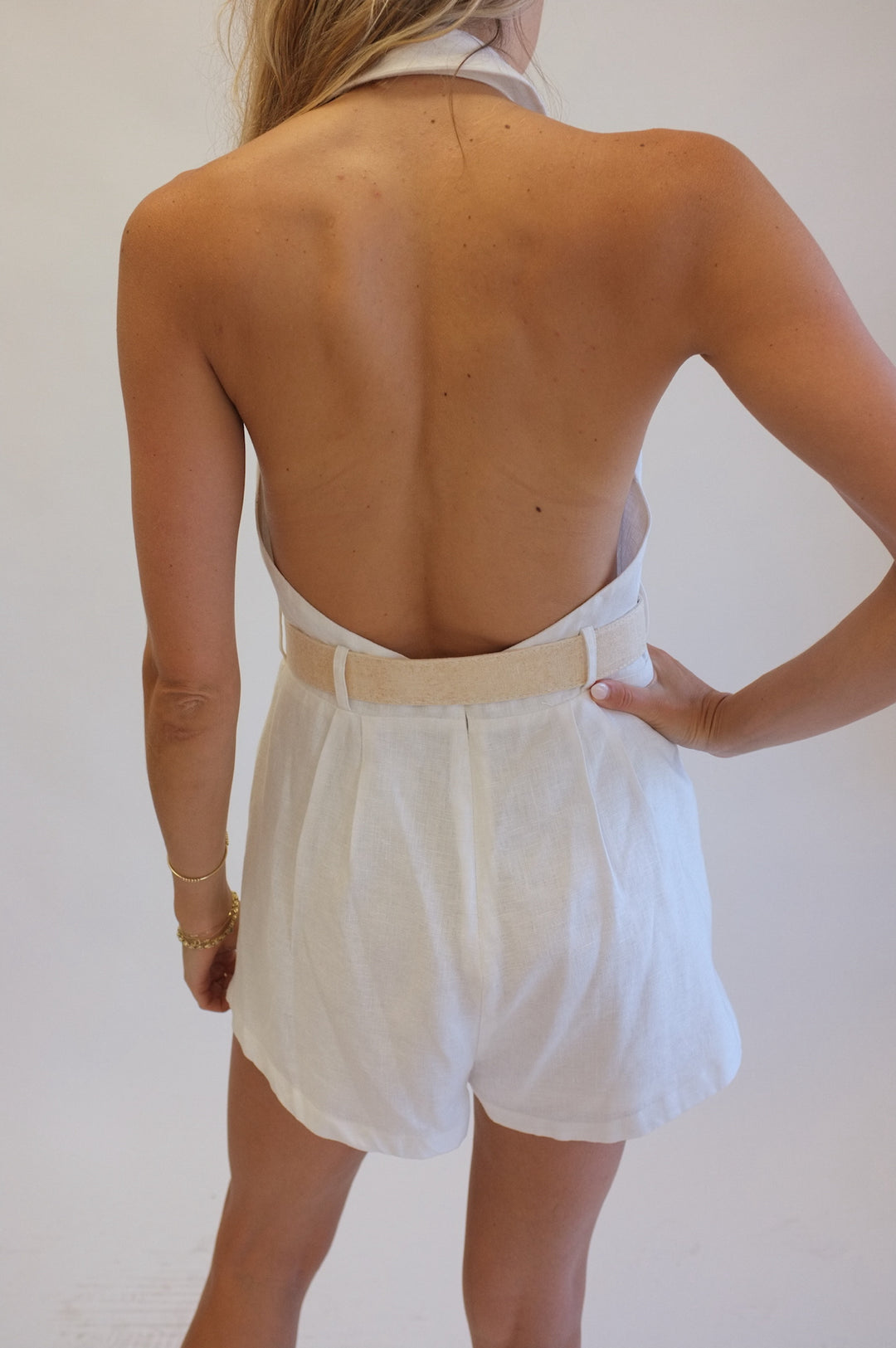 Zimmerman Size 2 Linen Halter Romper