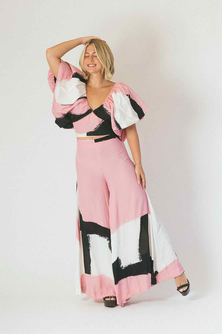 SWF Size S Printed Wide Pants